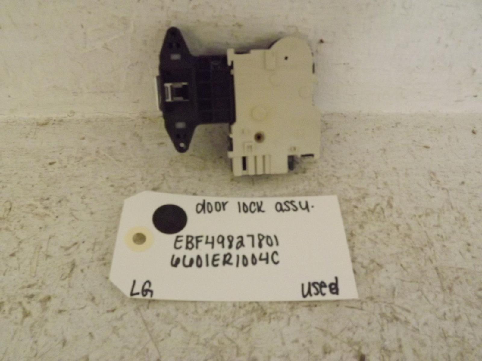 LG Washer EBF49827801 6601ER1004C Door Lock Assembly Used LG Washer EBF49827801 6601ER1004C Door Lock Assembly Used